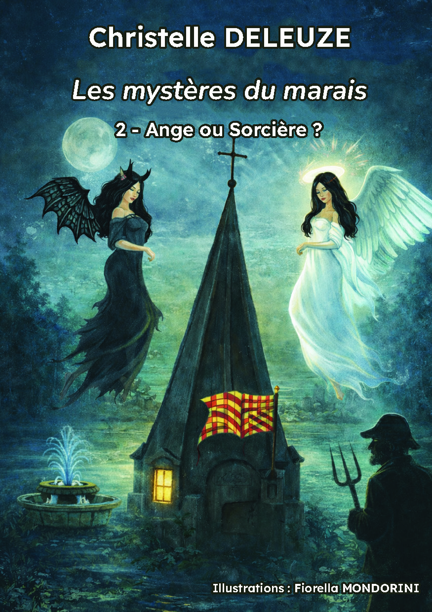 Illustration pour un livre publié : Les mystères du marais - Tome 2. Ange ou sorcière