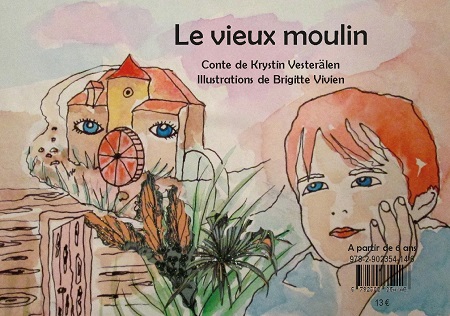 Illustration pour un livre publié : Le vieux moulin (conte bilingue français-normand)