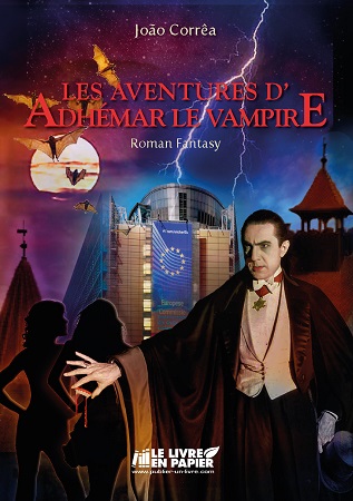 Illustration pour un livre publié : Les Aventures d'Adhémar le Vampire