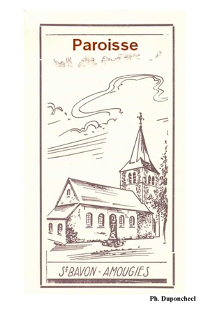 Illustration pour un livre publié : La paroisse Saint-Bavon d'Amougies