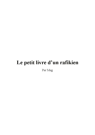 Illustration pour un livre publié : Le petit livre d'un rafikien