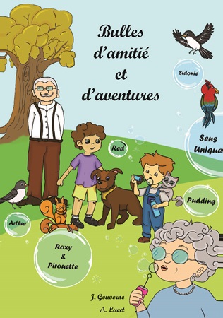 Illustration pour un livre publié : Bulles d'amitié et d'aventures