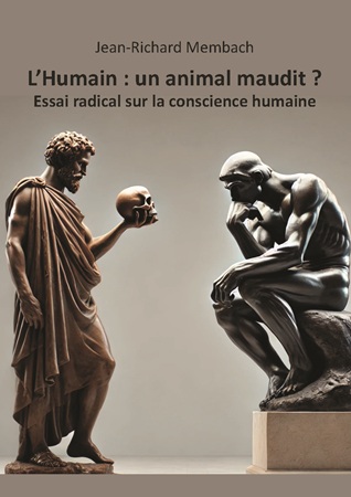 Illustration pour un livre publié : L'Humain: un animal maudit ? Essai radical sur la conscience humaine