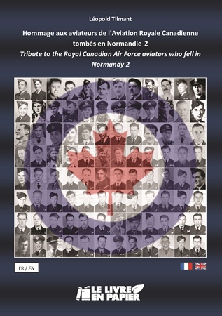 Illustration pour un livre publié : Hommage aux aviateurs de la Royal Canadian Air Force tombés en Normandie 2 Tribute to the Royal Canadian Air Force aviators who fell in Normandy 2