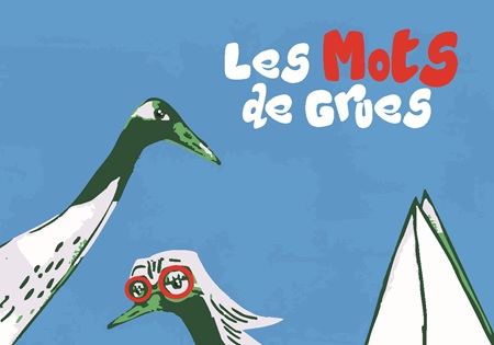 Illustration pour un livre publié : Les mots de  grues