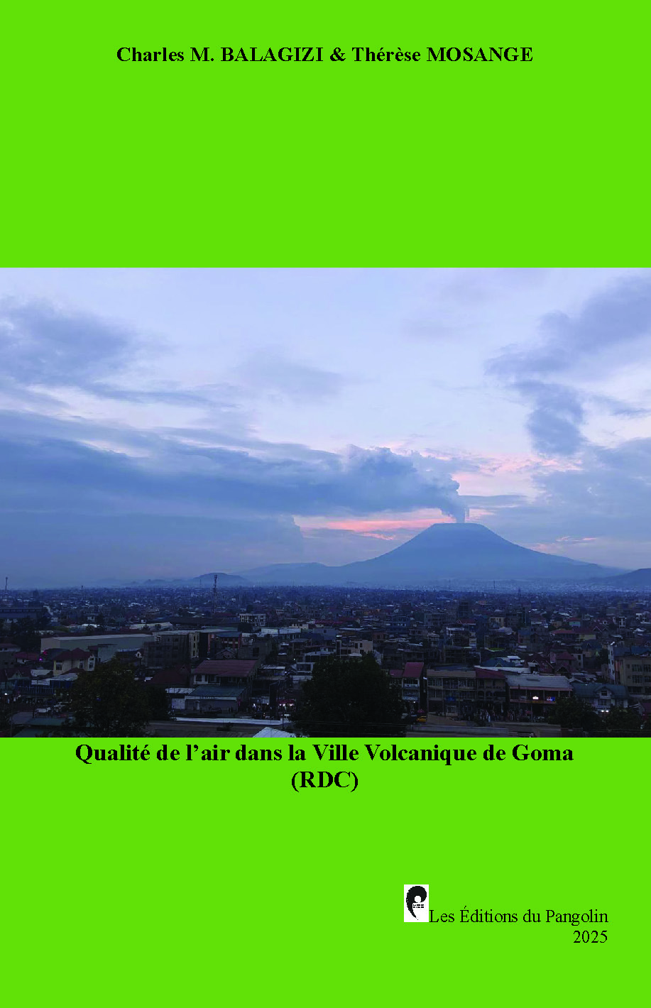 Illustration pour un livre publié : Qualité de l'air dans la ville volcanique de Goma
