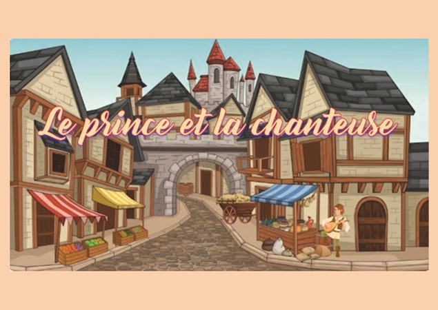 Illustration pour un livre publié : Le prince et la chanteuse