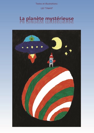 Illustration pour un livre publié : La planète mystérieuse