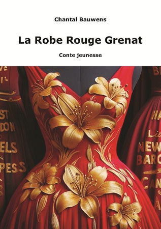 Illustration pour un livre publié : La Robe Rouge Grenat