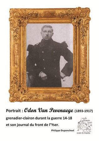 Illustration pour un livre publié : Portrait : Odon Van Pevenaege, clairon en 14-18