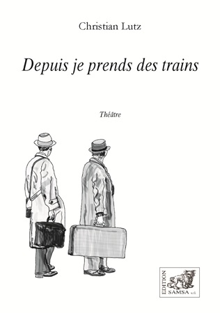 Illustration pour un livre publié : Depuis je prends des trains