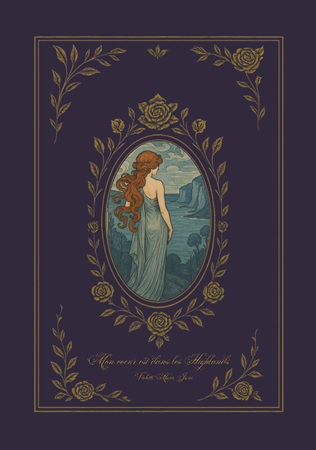 Illustration pour un livre publié : Mon coeur est dans les Highlands