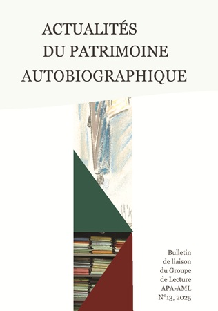 Illustration pour un livre publié : Actualités du Patrimoine Autobiographique