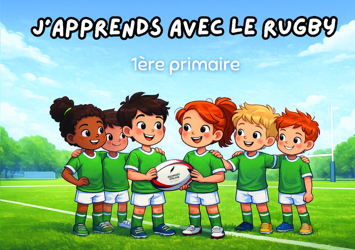 Illustration pour un livre publié : J'apprends avec le rugby