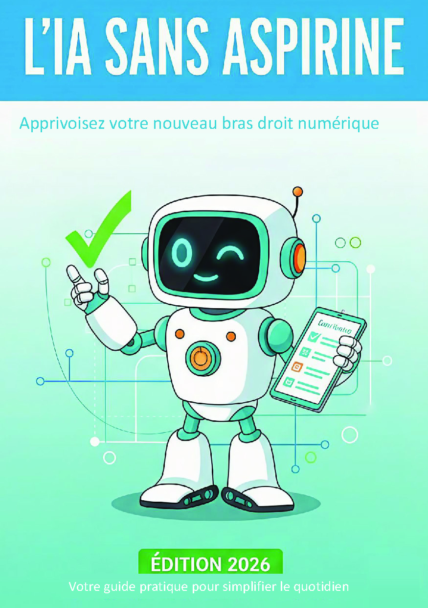 Illustration pour un livre publié : L'IA sans aspirine