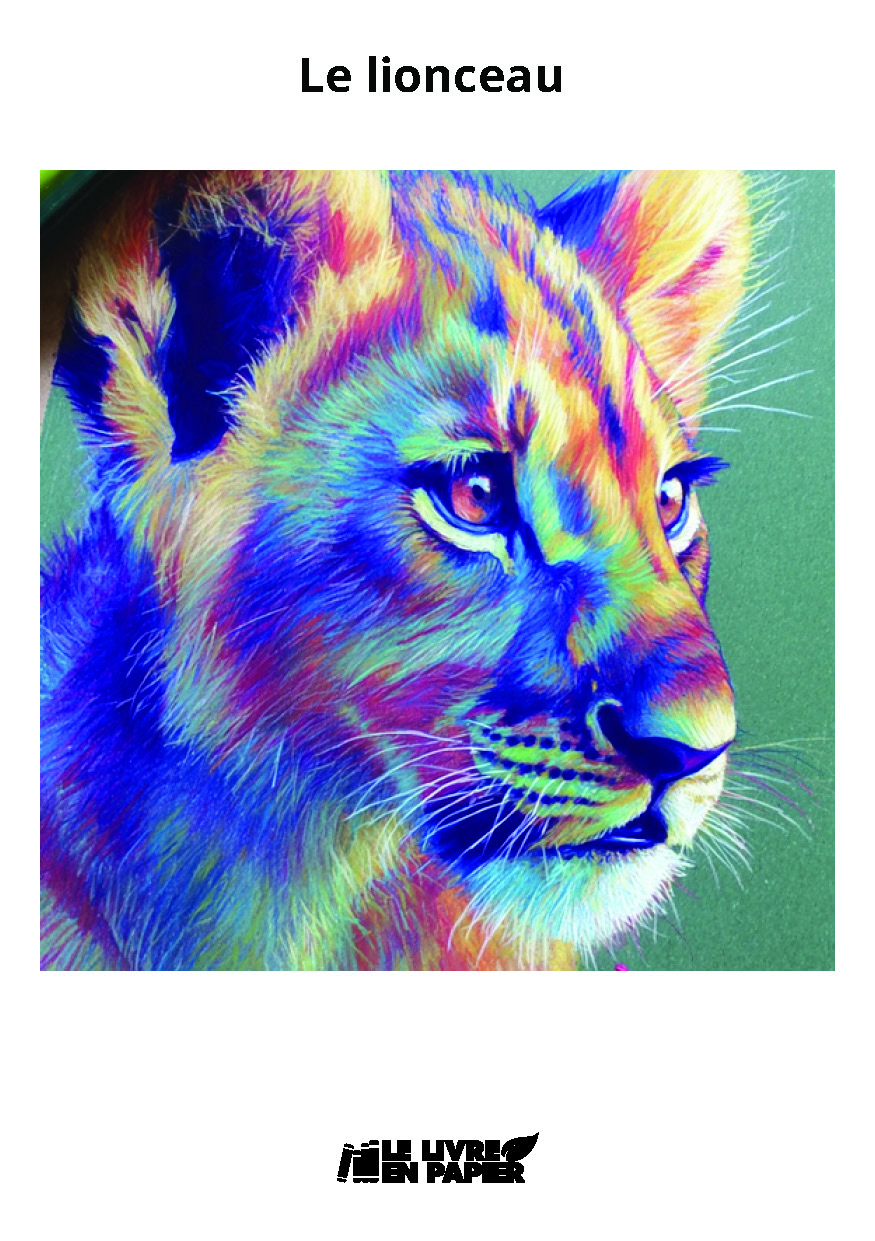 Illustration pour un livre publié : Le lionceau