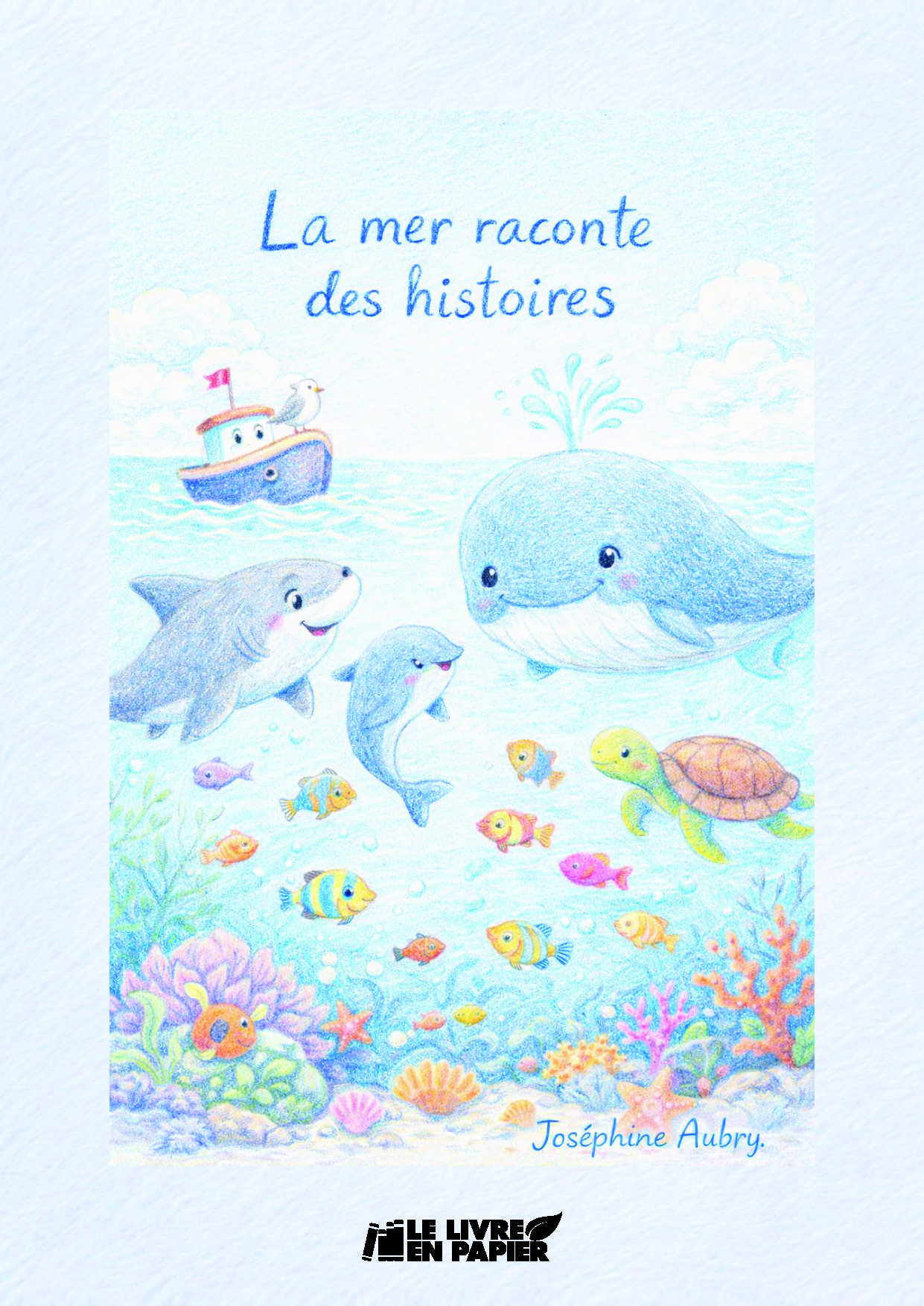 Illustration pour un livre publié : La mer raconte des histoires