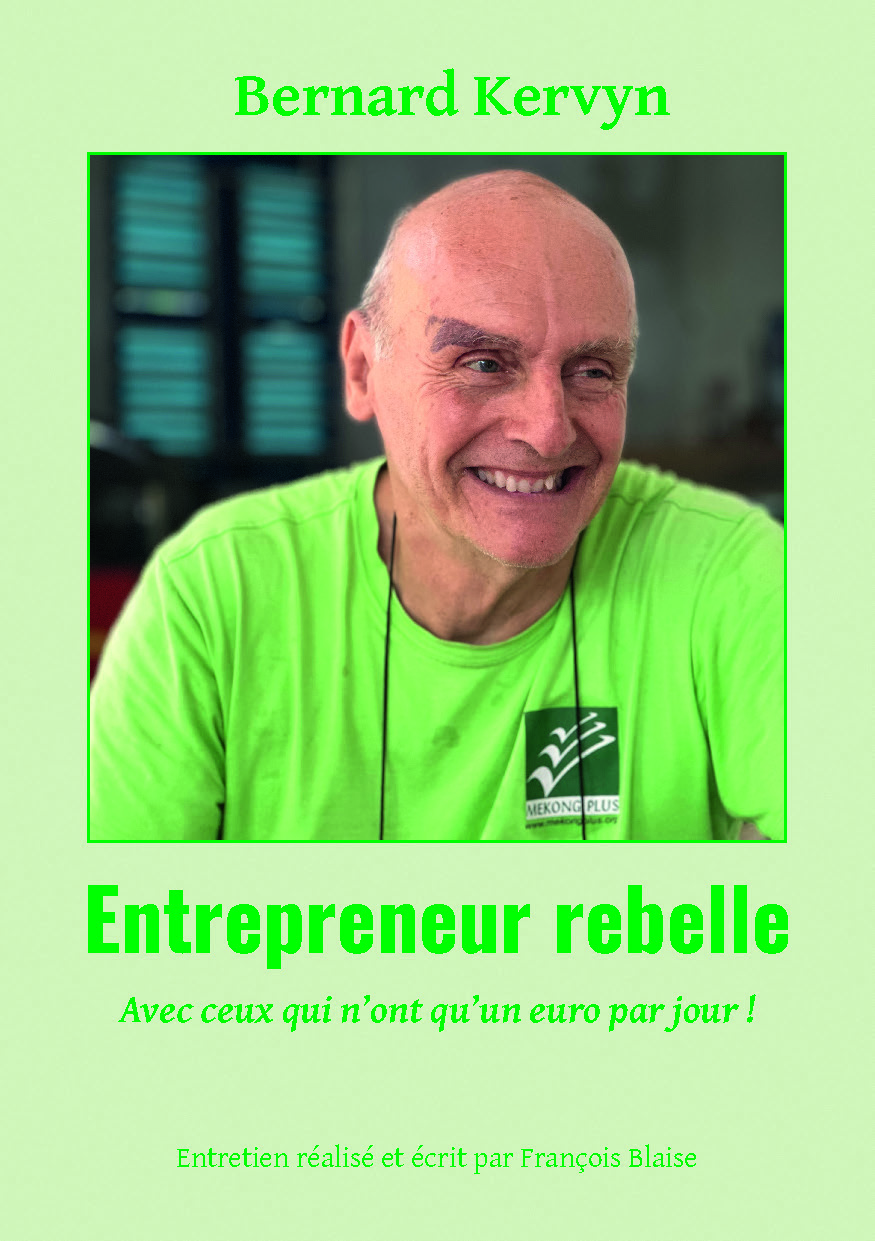 Illustration pour un livre publié : Bernard Kervyn Entrepreneur rebelle Avec ceux qui n'ont qu'un euro par jour !