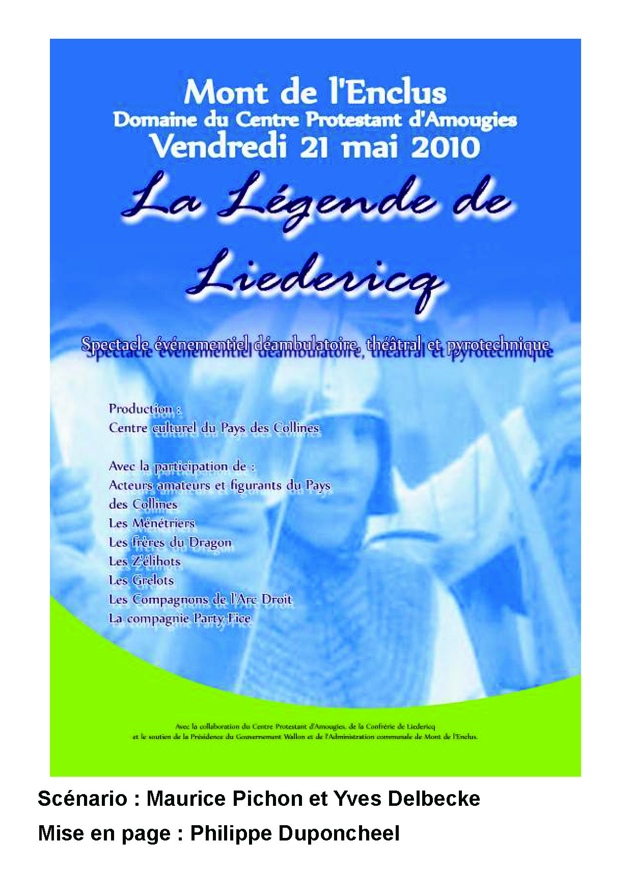 Illustration pour un livre publié : La légende de Liedericq, le spectacle 2010