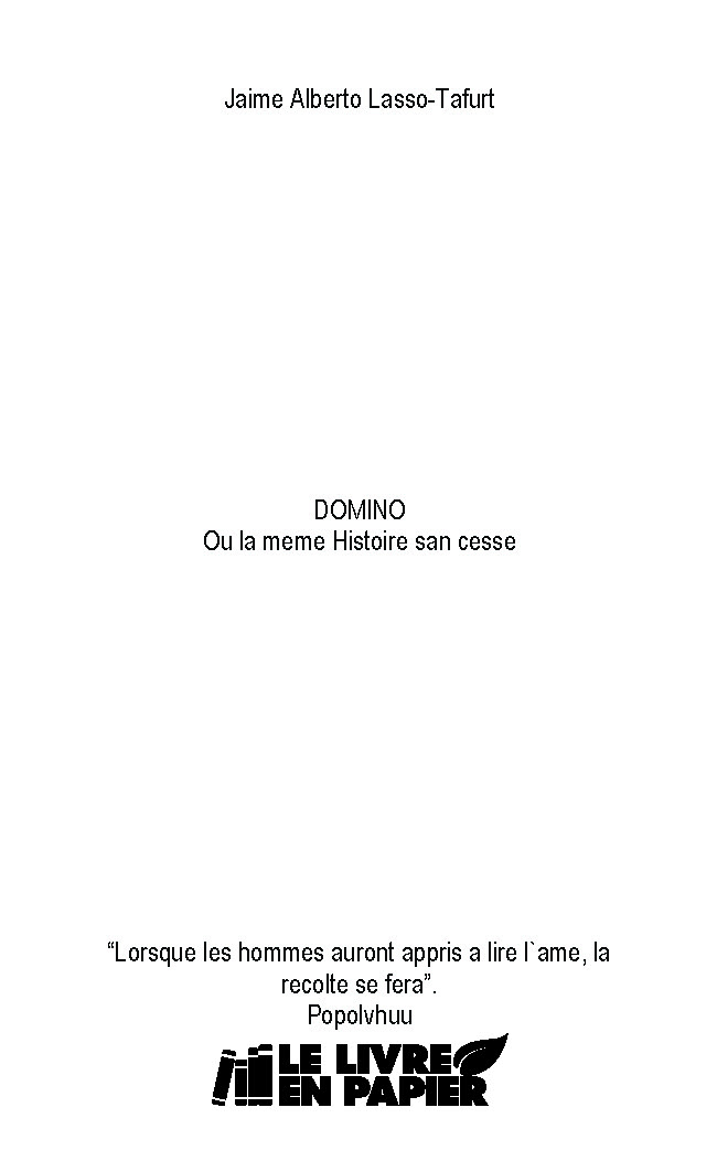 Illustration pour un livre publié : DOMINO Ou la meme Histoire san cesse