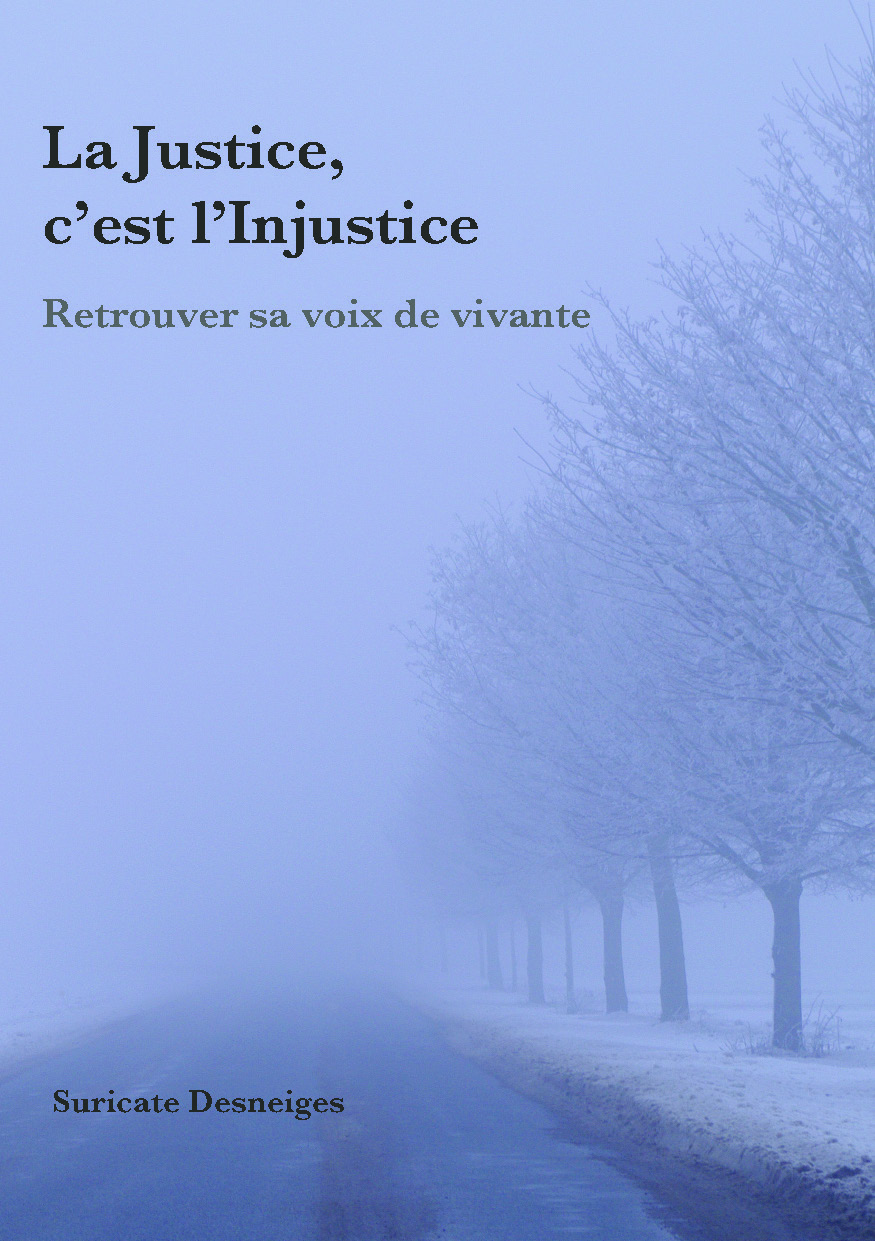 Illustration pour un livre publié : La Justice, c'est l'Injustice !  Retrouver sa voix de vivante