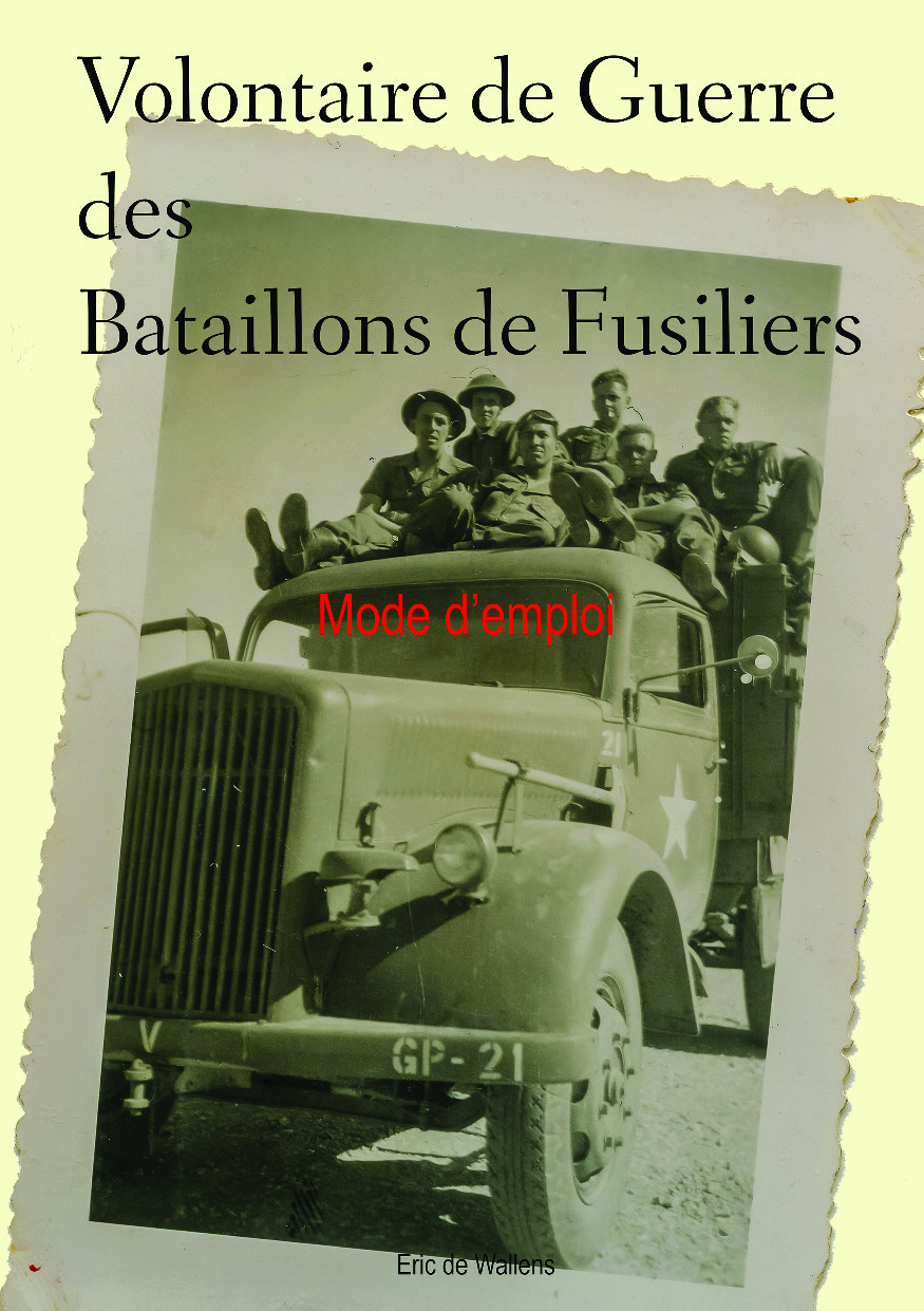 Illustration pour un livre publié : Volontaire de Guerre des Bataillons de Fusiliers. Mode d'emploi