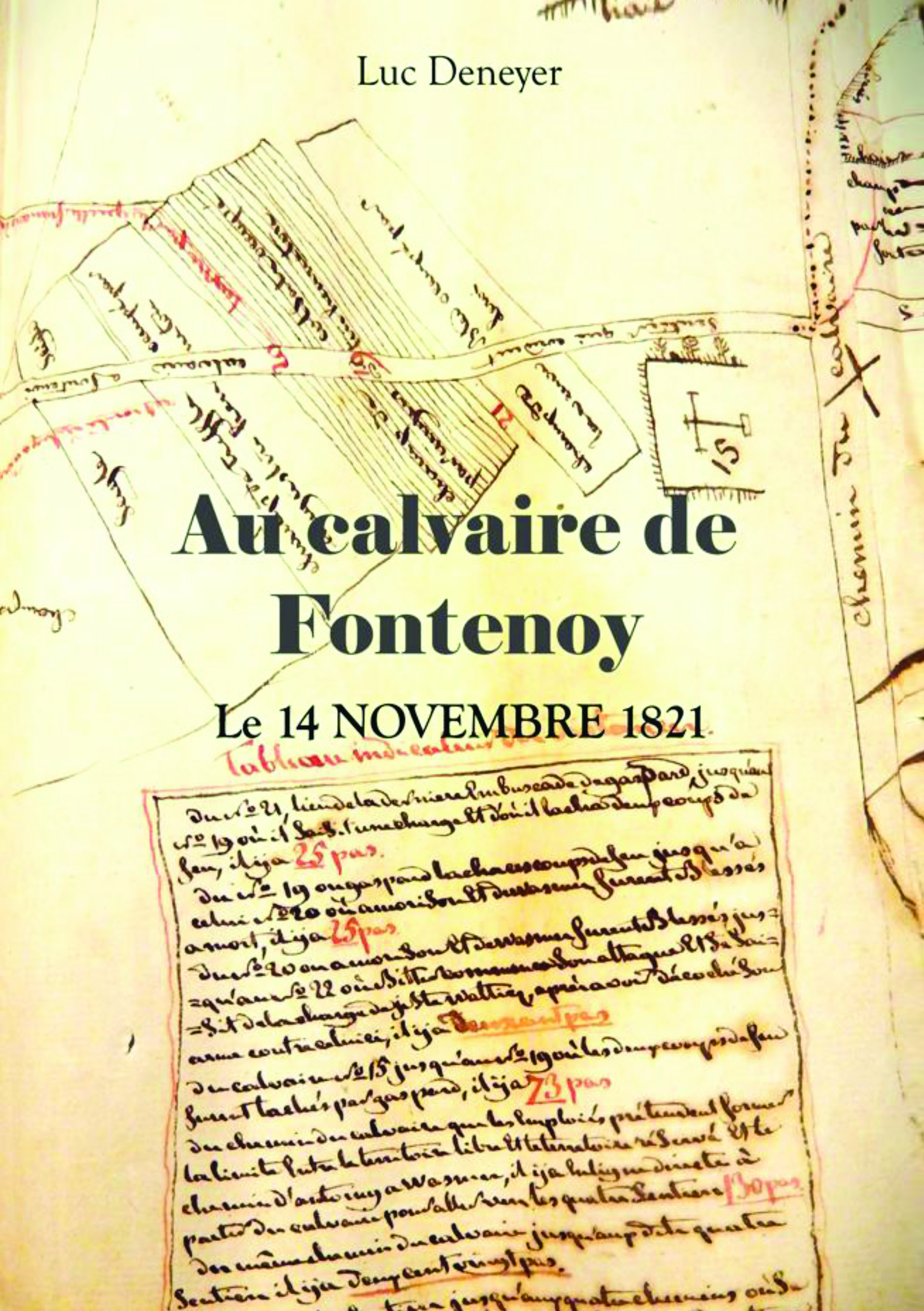 Illustration pour un livre publié : Au calvaire de Fontenoy