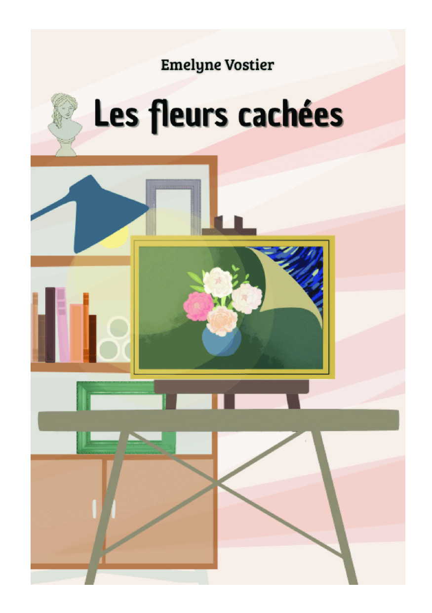 Illustration pour un livre publié : Les fleurs cachées