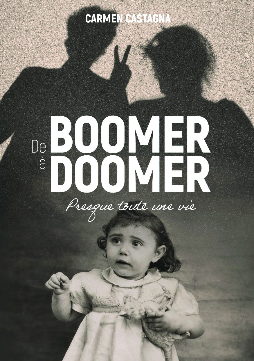 Illustration pour un livre publié : De Boomer à Doomer. Presque toute une vie.