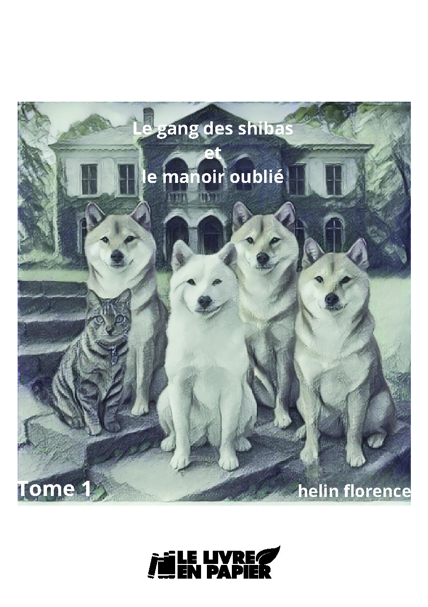 Illustration pour un livre publié : Le gang des shibas et la manoir oublié