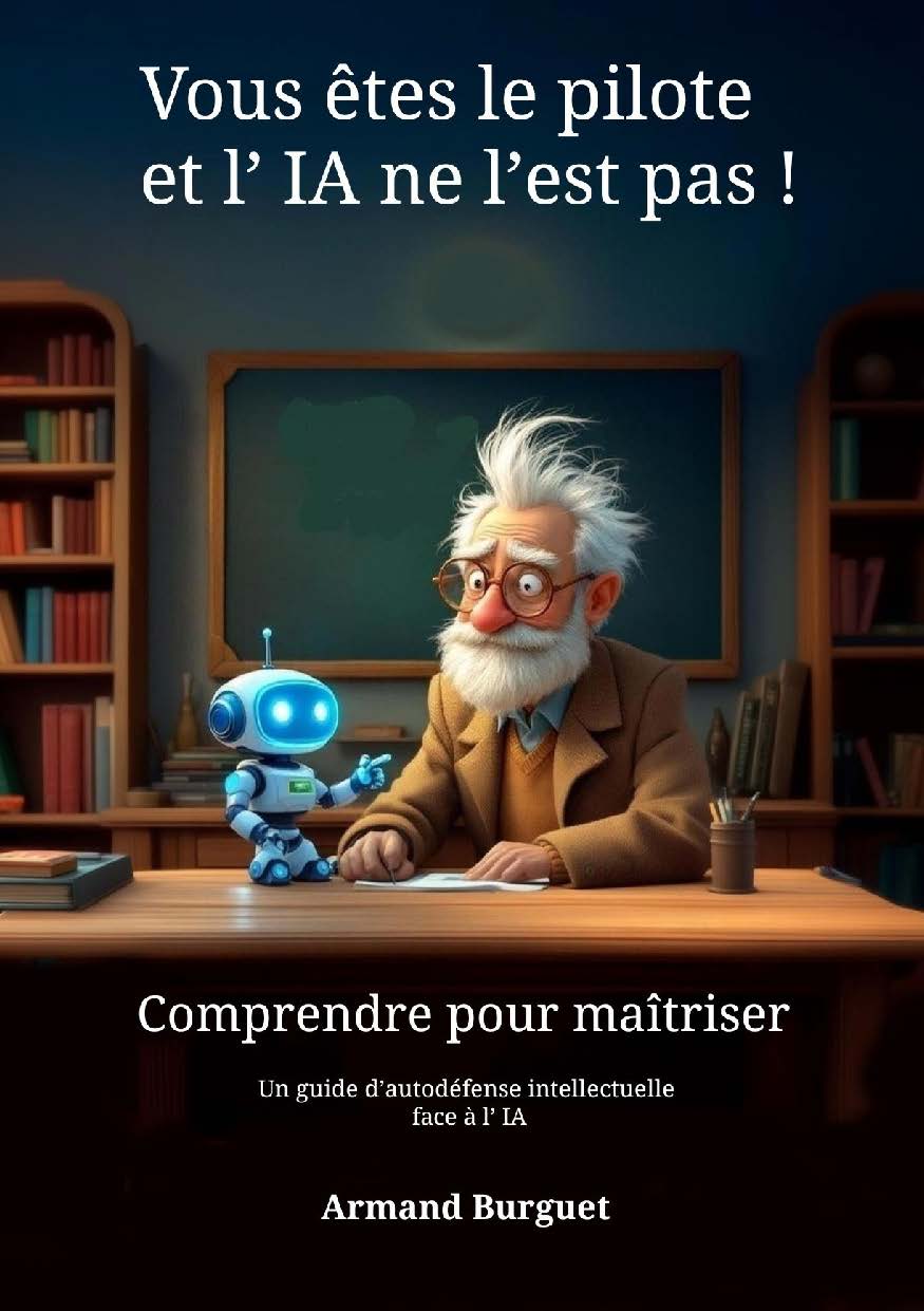 Illustration pour un livre publié : Vous êtes le pilote, et l'IA ne l'est pas