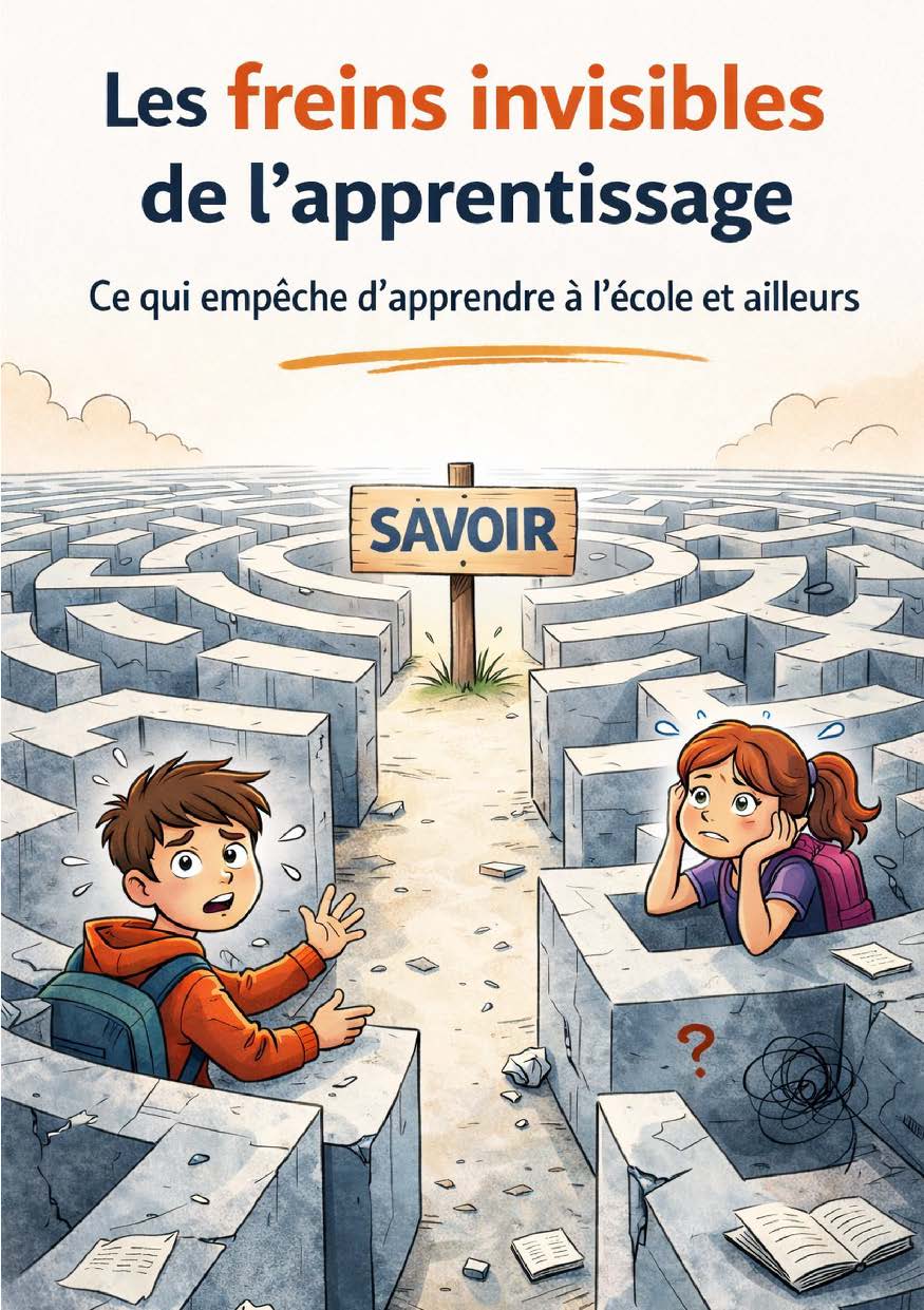 Illustration pour un livre publié : Les Freins Invisibles à l'Apprentissage