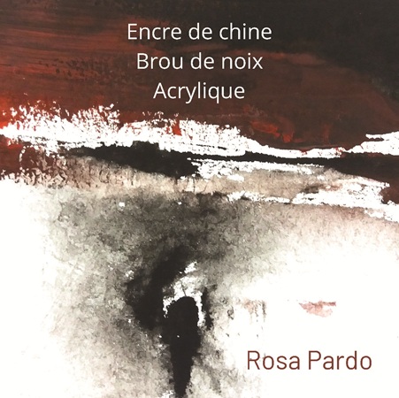 Illustration pour un livre publié : Encre de chine, brou de noix et acrylique