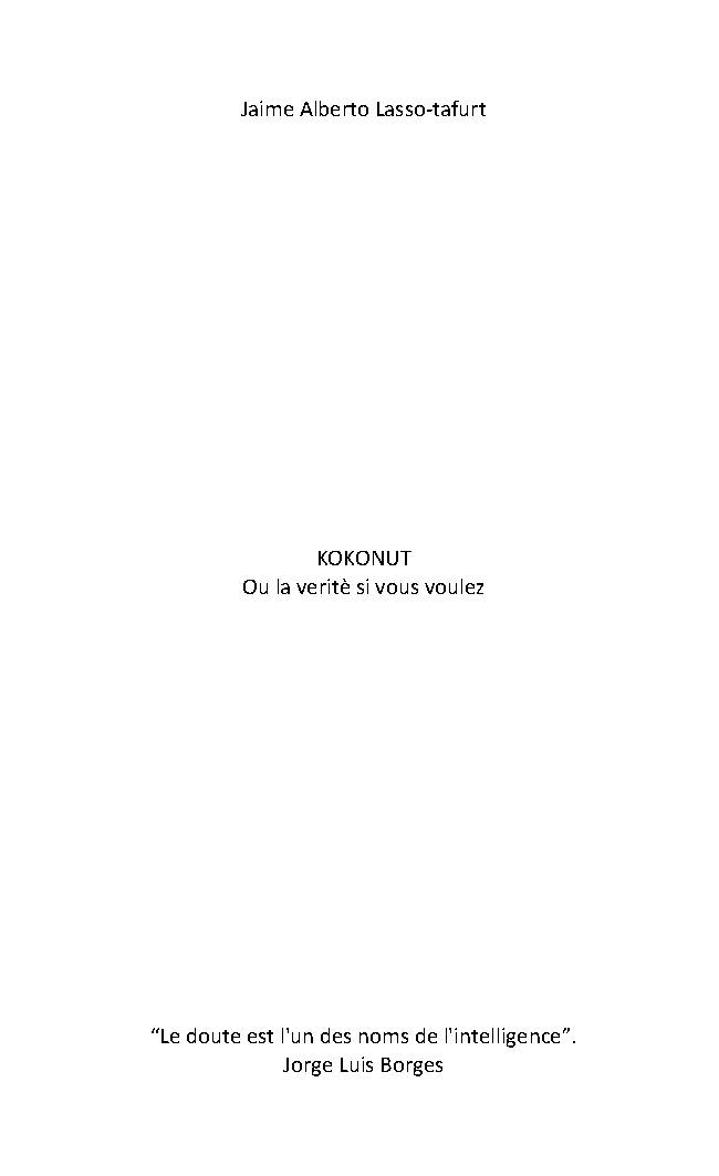 Illustration pour un livre publié : Kokonut