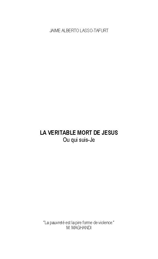 Illustration pour un livre publié : La veritable Mort de Jesus