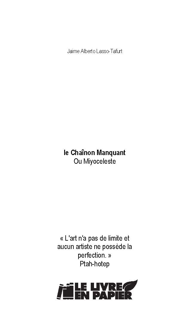 Illustration pour un livre publié : Le Chainon Manquant