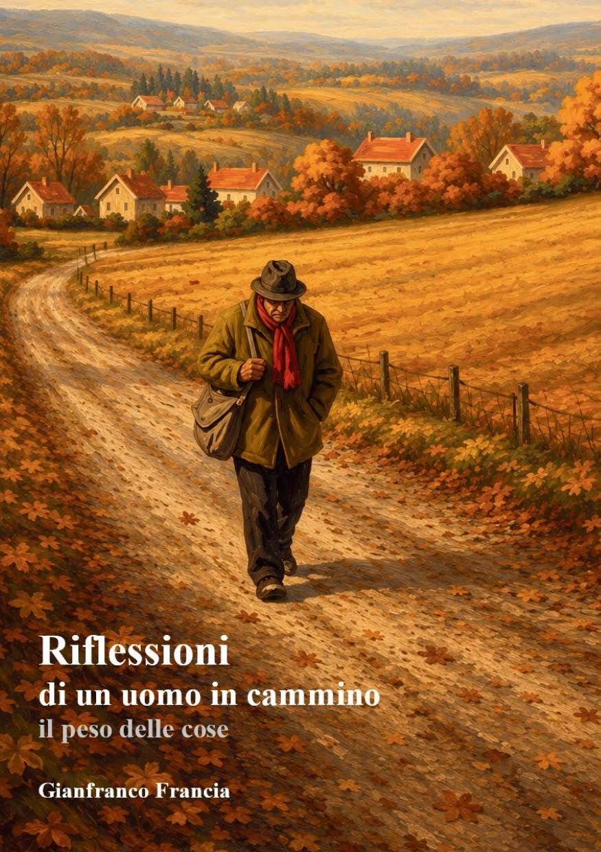 Illustration pour un livre publié : Riflessioni di un uomo in cammino - il peso delle cose