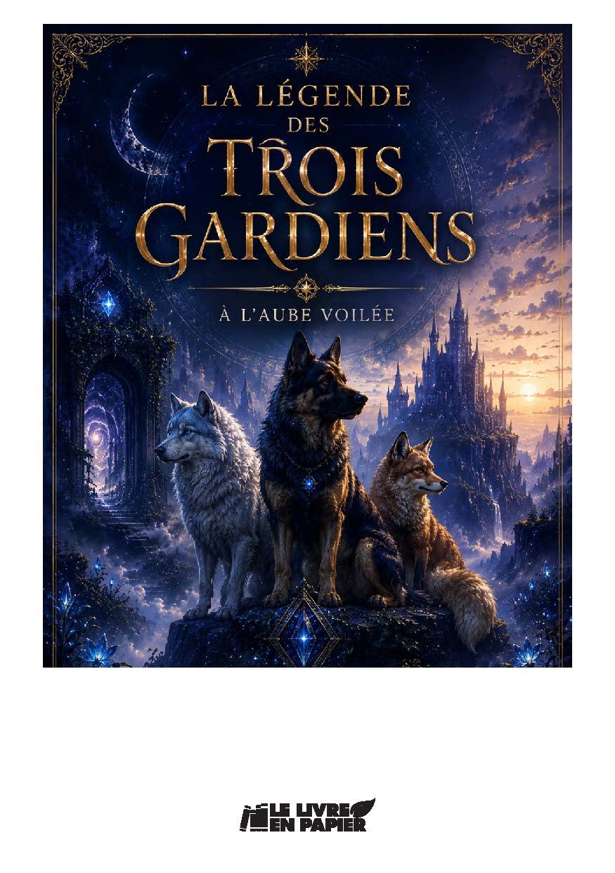 Illustration pour un livre publié : La légende de trois gardiens A l'aube voilée, version illustrée