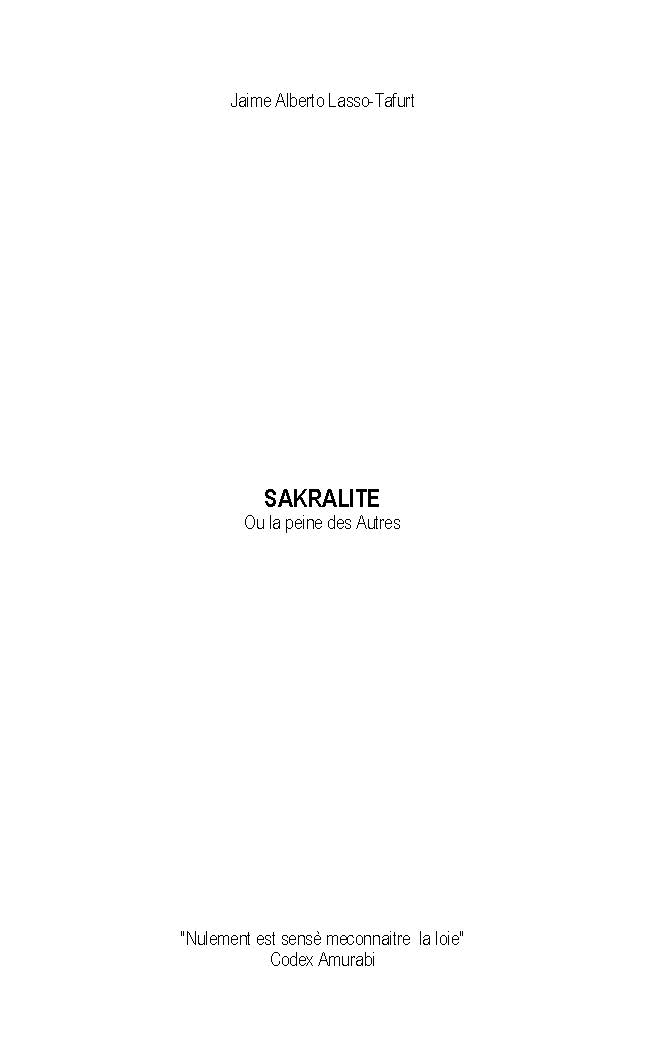 Illustration pour un livre publié : Sakralite