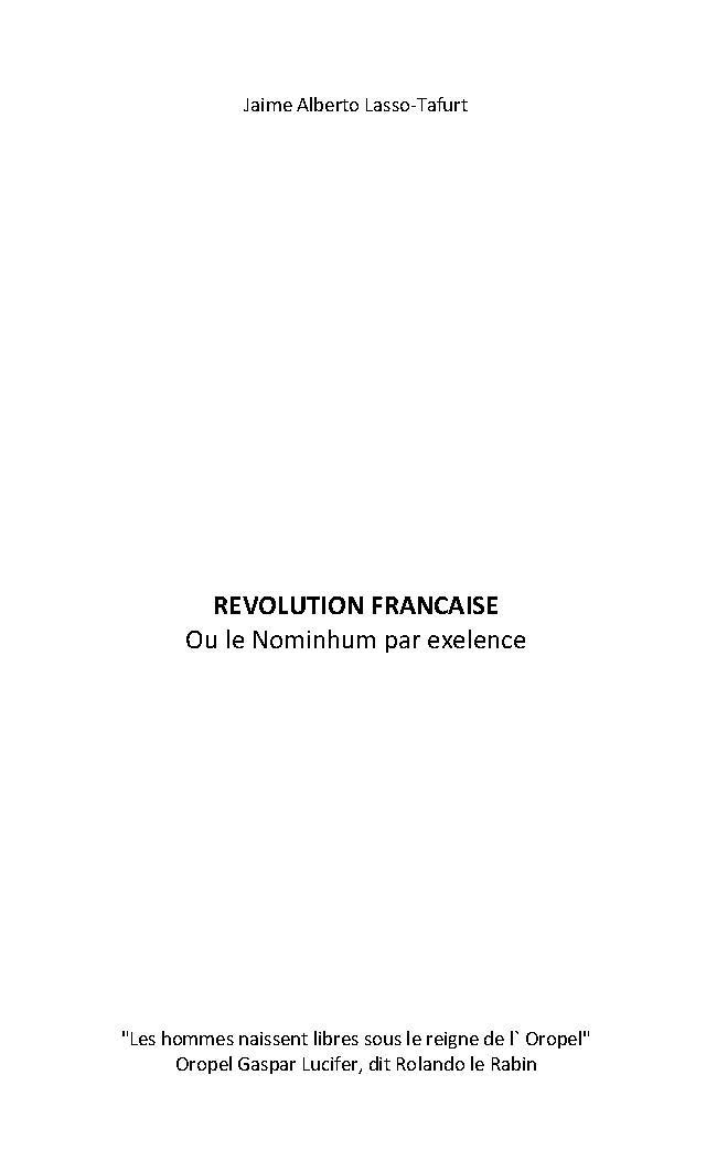 Illustration pour un livre publié : Revolution Francaise
