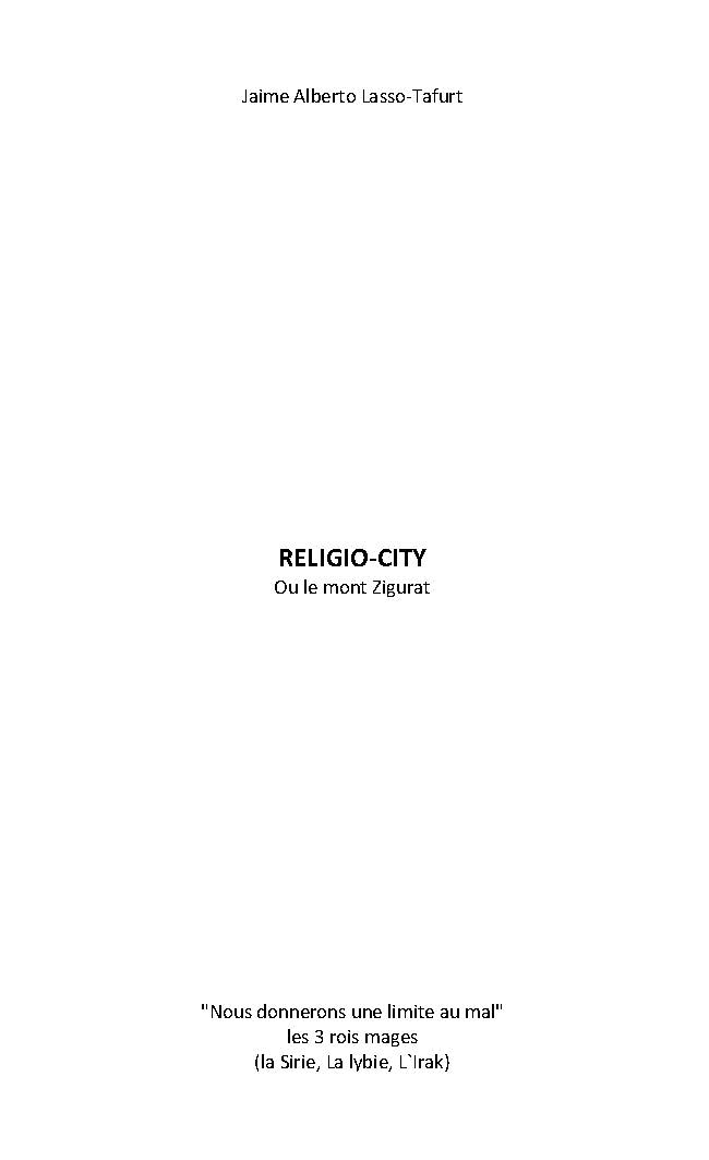 Illustration pour un livre publié : RELIGIO-CITY