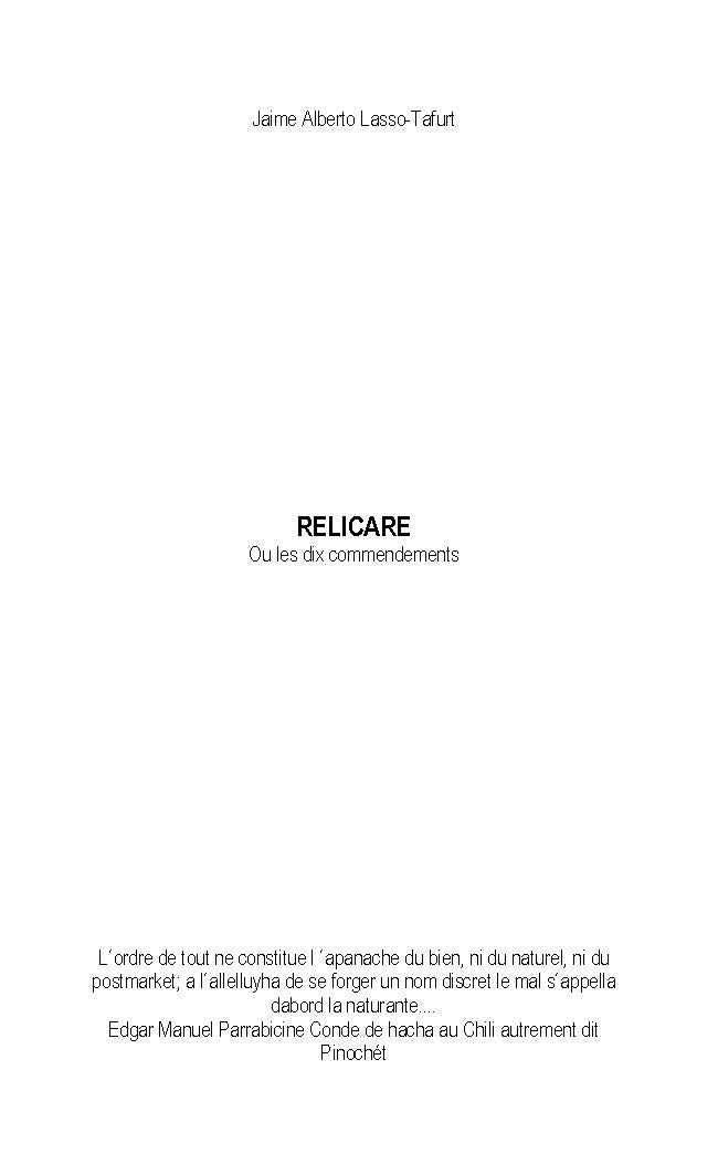 Illustration pour un livre publié : Relicare