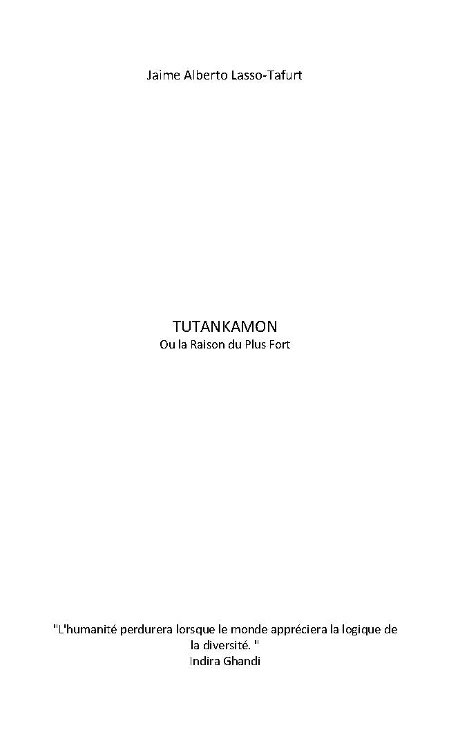 Illustration pour un livre publié : Tutankamon