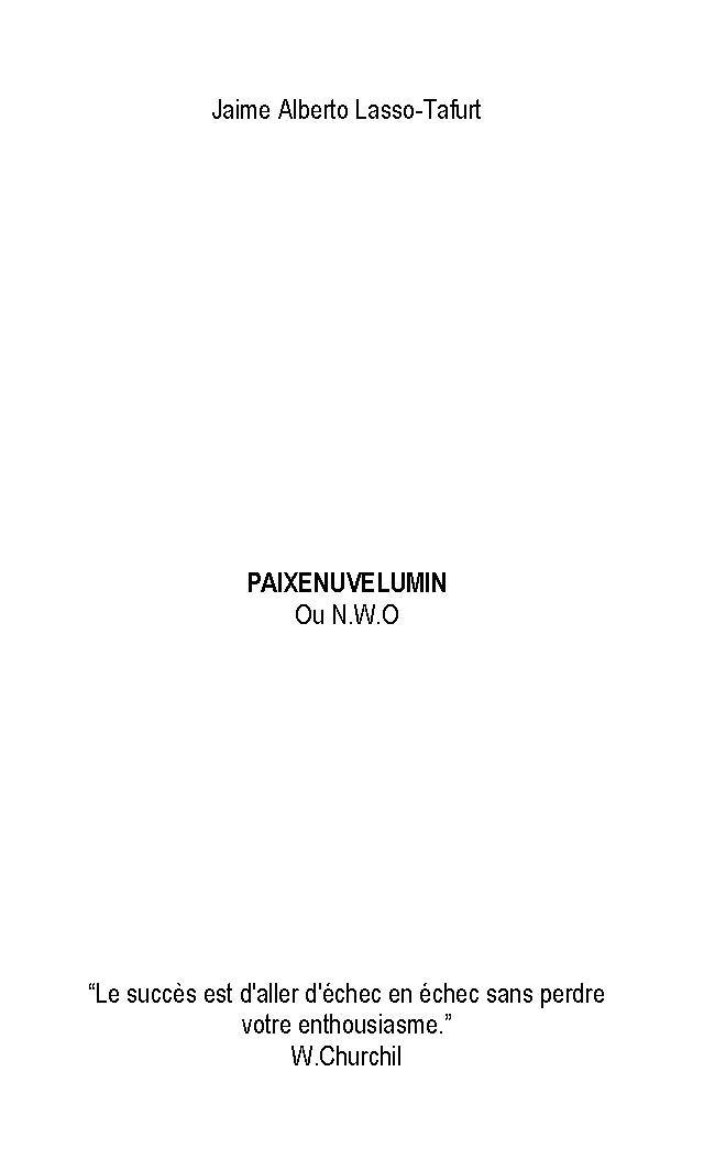 Illustration pour un livre publié : PAIXENUVELUMIN
