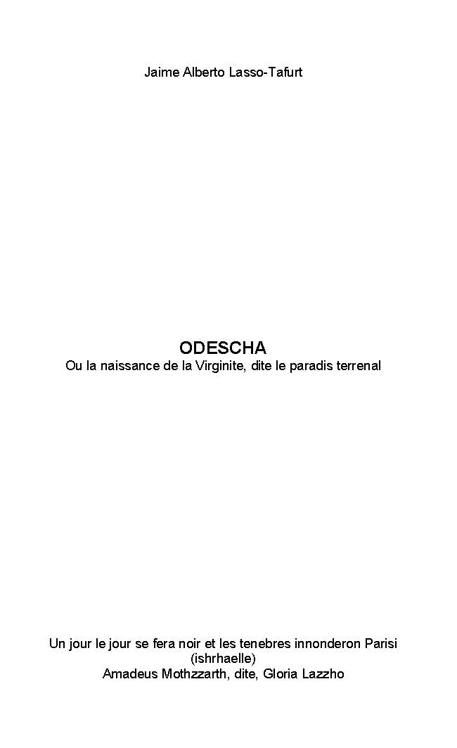 Illustration pour un livre publié : Odescha