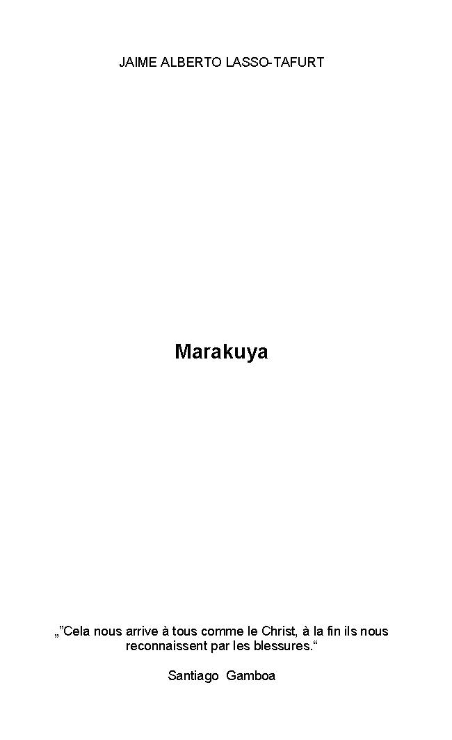 Illustration pour un livre publié : Marakuya