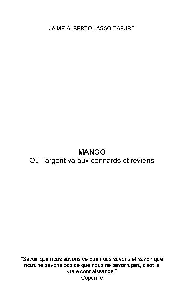 Illustration pour un livre publié : Mango