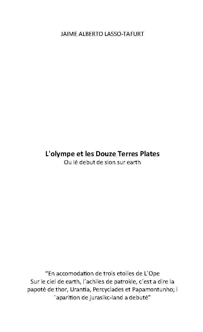 Illustration pour un livre publié : L'olympe et les Douze Terres Plates