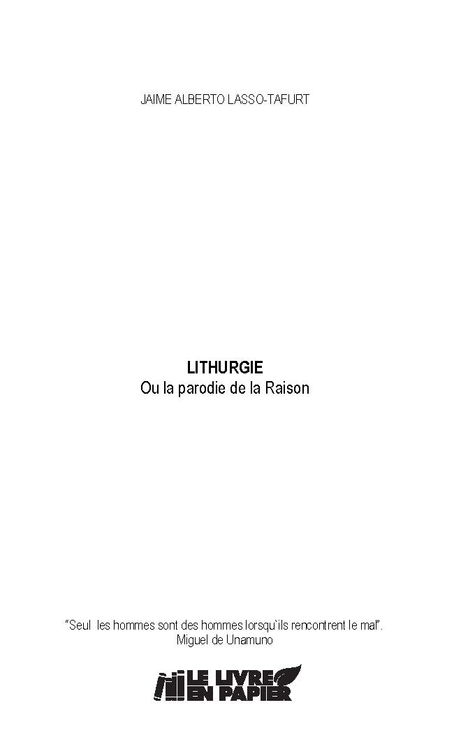 Illustration pour un livre publié : Lithurgie
