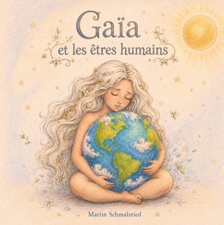 Illustration pour un livre publié : Gaïa et les êtres humains